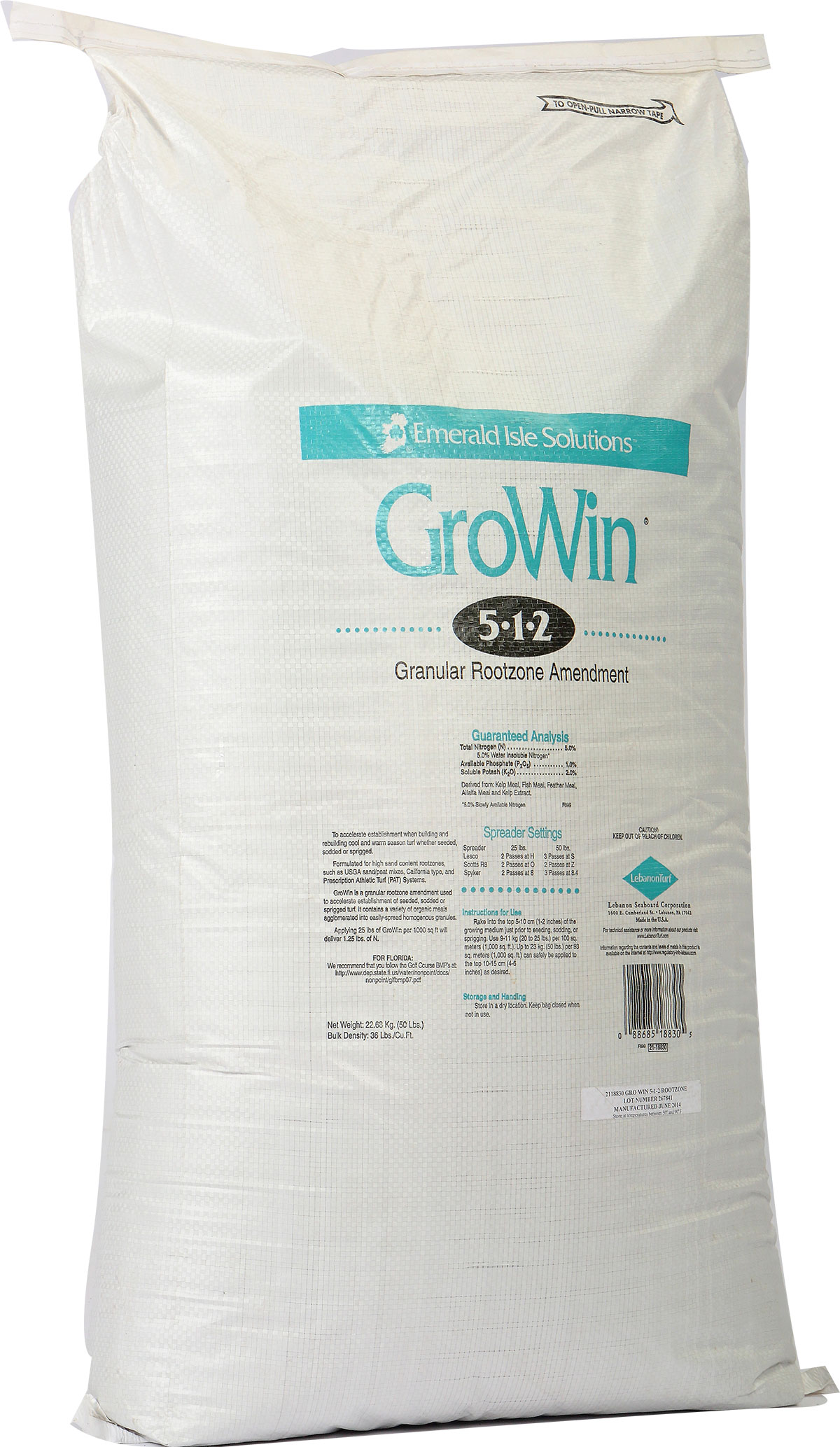 その他 GROWIN Emerald Isle GroWin® 5-1-2 Rootzone Amendment | LebanonTurf